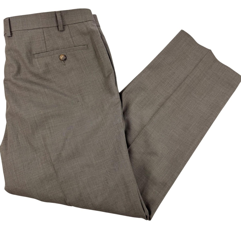 Ralph Ralph Lauren Dress Pants Mens 38 Brown Stretch Office Preppy Classic 40x29